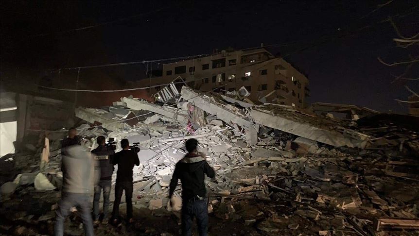 Anadolu Agency’s office hit by Israeli forces in Gaza Strip