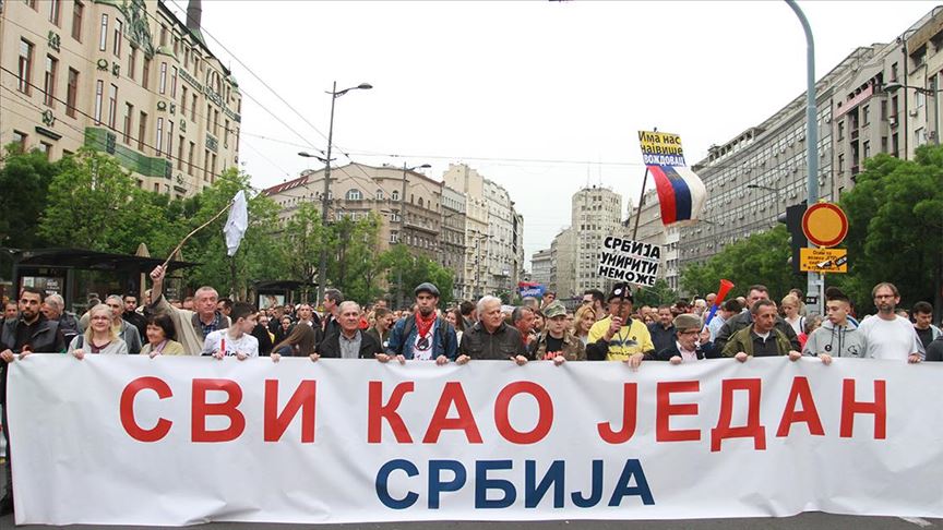 Beograd: Na kraju protesta protiv vlasti formirana Slobodna zona kod Predsedništva Srbije