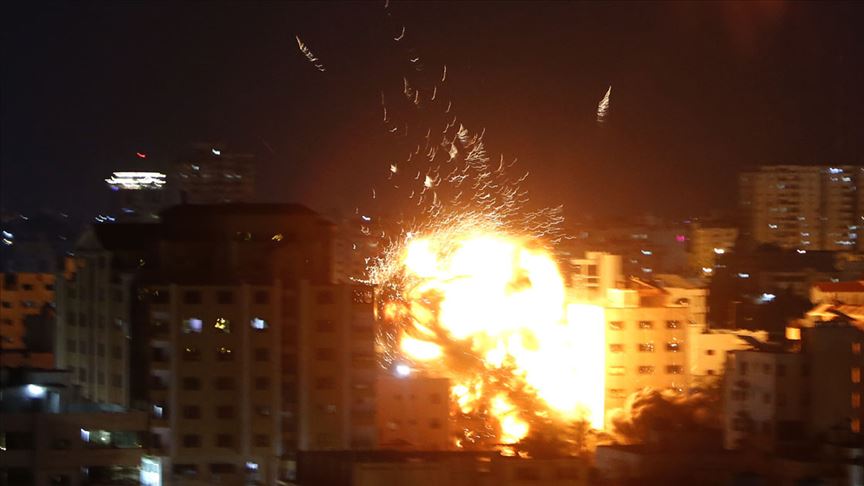 Hamas'tan İsrail'in AA ofisinin de bulunduğu binayı vurmasına kınama