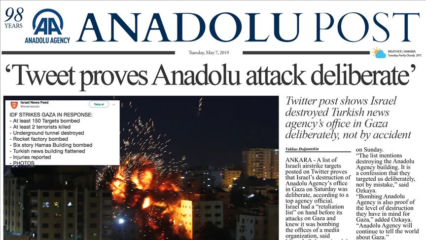Anadolu Post - Issue of May 07, 2019