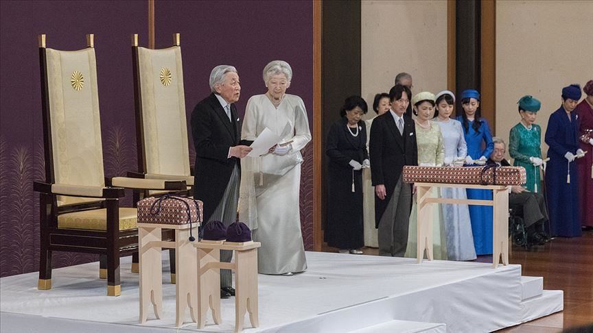 Emperor seen first public appearance after abdication