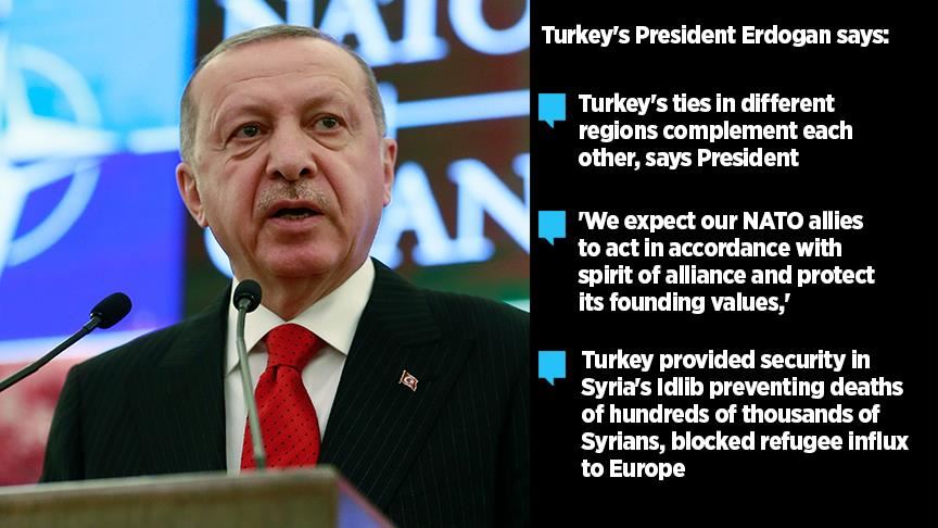 Erdogan addresses NATO Council, MED Dialogue Partners Meeting