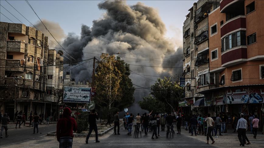 Israel ha atacado 320 puntos en la asediada Franja de Gaza