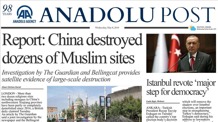 Anadolu Post - Issue of May 08, 2019