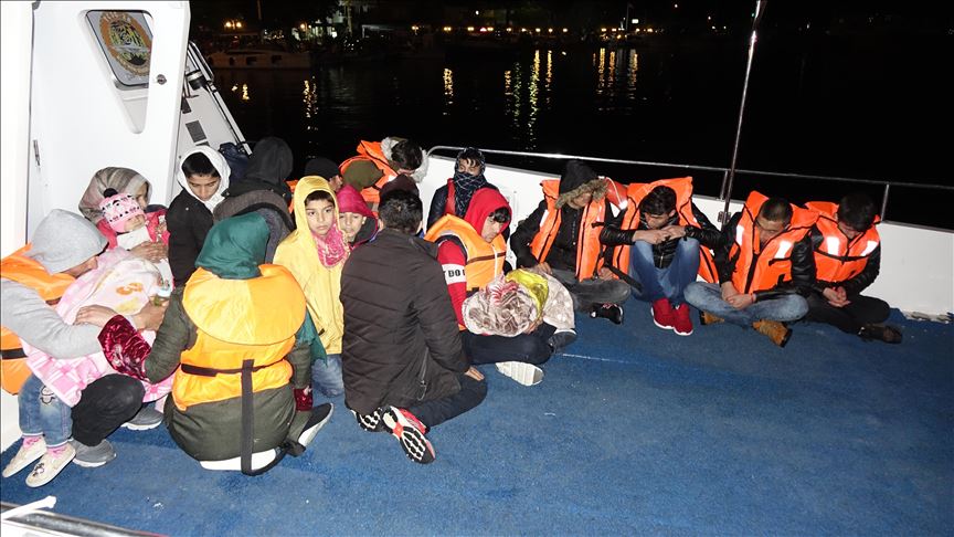 تركيا.. ضبط 39 مهاجرًا غير نظامي في بحر إيجه