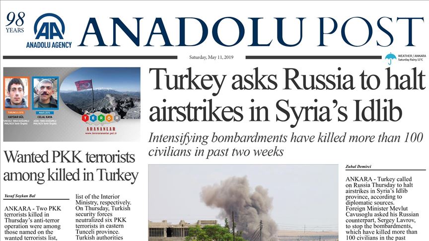 Anadolu Post - Issue of May 11, 2019
