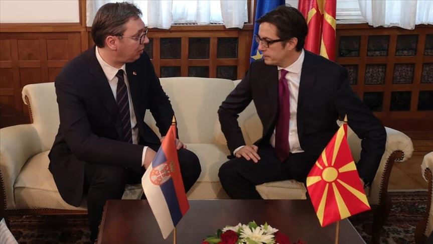 Vučić u Skoplju razgovarao s Pendarovskim: Razviti odnose dvije zemlje