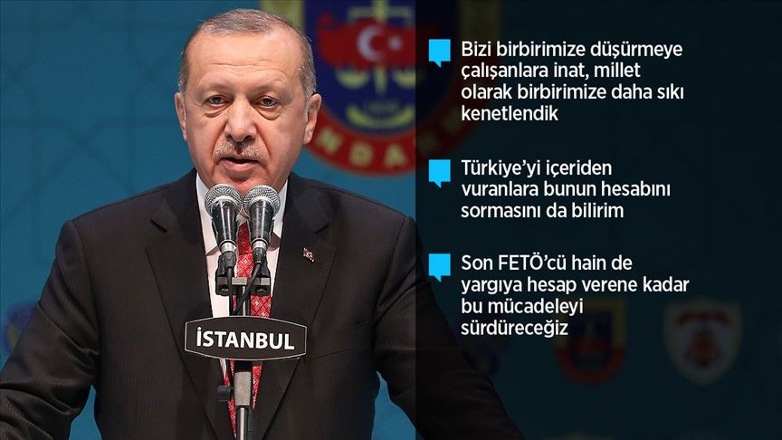 Cumhurbaşkanı Erdoğan: 2,5 yılda 420 sözde üst düzey teröristi etkisiz hale getirdik