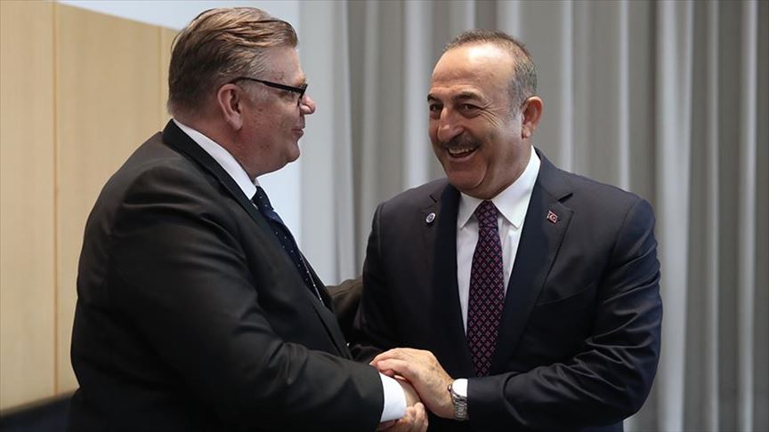 Turkey's Cavusoglu holds bilateral meetings in Finland
