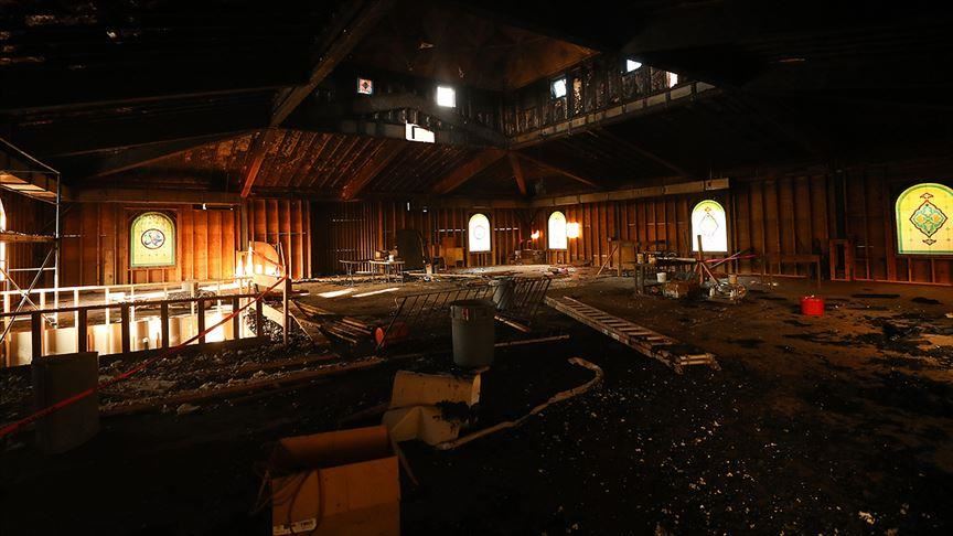 فعالية تضامنية بمسجد تعرض لحريق في "نيوهافن" الأمريكية