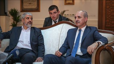 Kurtulmuş, Halid Meşal'i kabul etti