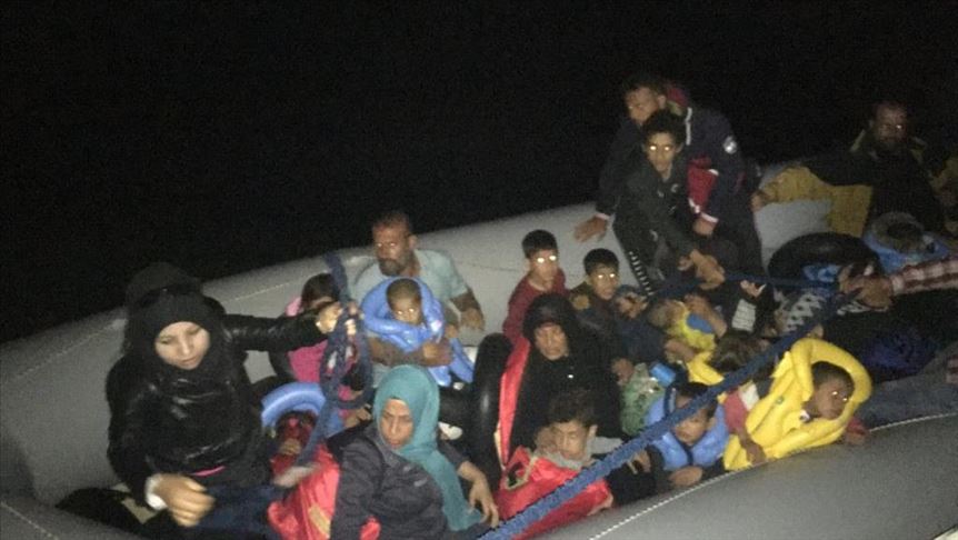 گارد ساحلی ترکیه 43 مهاجر را از خطر غرق شدن نجات داد