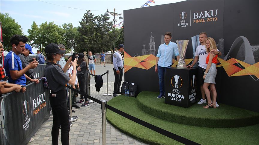 Bakü'de UEFA Avrupa Ligi finali coşkusu