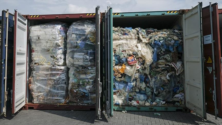Canadian garbage on way home from Philippines