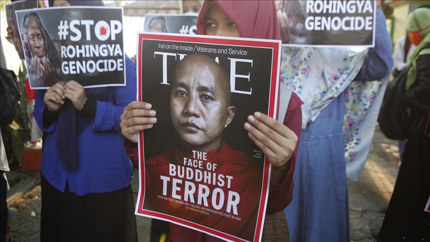 Controvertido monje birmano anti musulmán fue declarado fugitivo