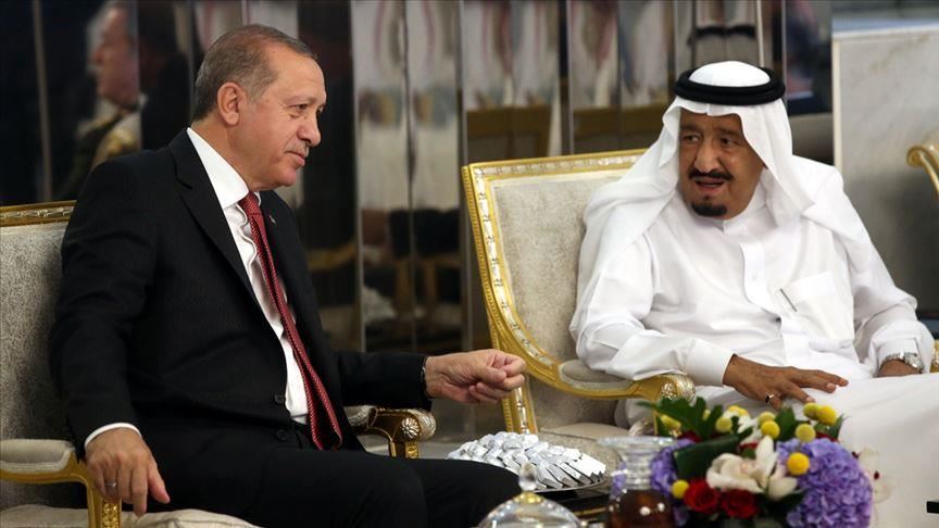 Erdogan s'entretient avec le roi Salmane ben Abdelaziz Al Saoud