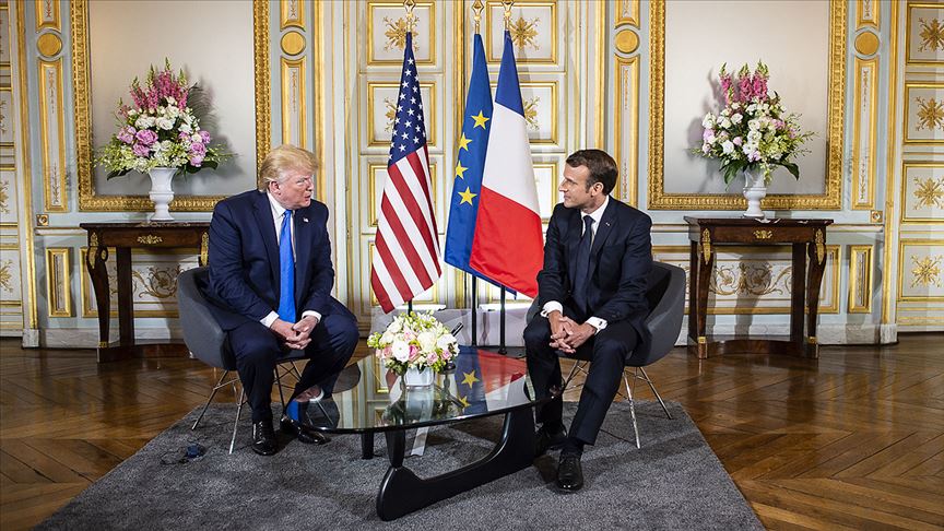 Macron ile Trump bir araya geldi