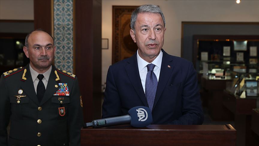 Milli Savunma Bakanı Akar: Türkiye Azerbaycanlı kardeşlerimizin yanında olmaya devam edecektir