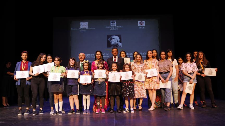 Children's paintings on India get prizes in Turkey