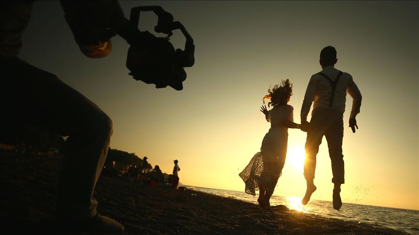 سواحل آکچاکوجا؛ آتلیه عکاسی از عروس و داماد