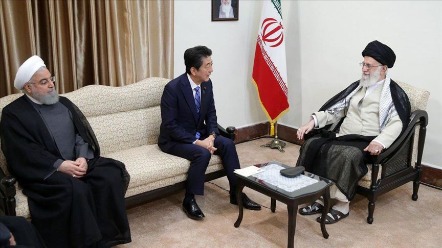 دیدار شینزو آبه با رهبر ایران در تهران
