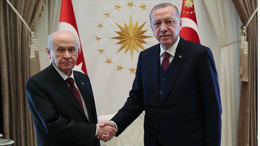 Turkish president, opposition MHP leader meet in Ankara