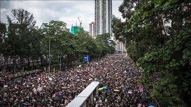 ABD'ye Hong Kong'daki protestolarda 'ihtiyat' uyarısı
