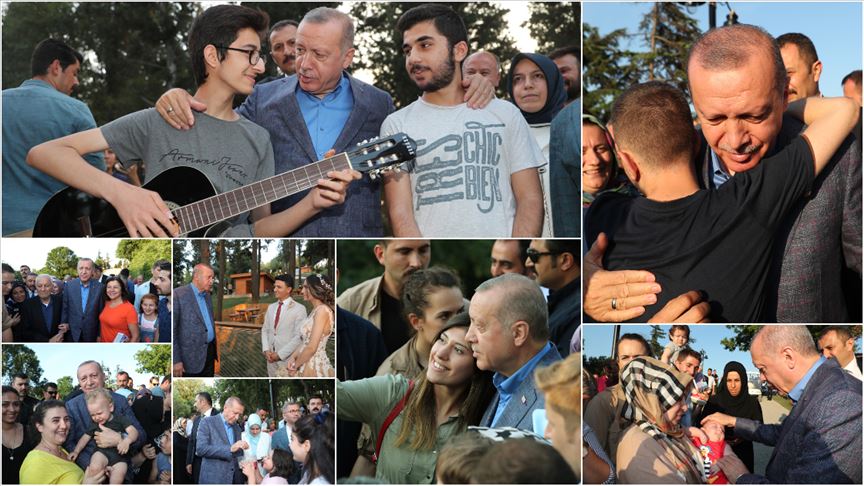 Cumhurbaşkanı Erdoğan, Nakkaştepe Millet Bahçesi'ni gezdi