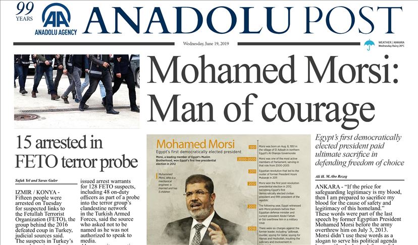Anadolu Post - Issue of June 19,2019