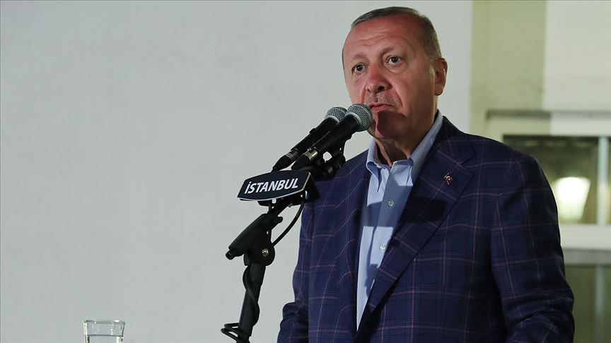 Cumhurbaşkanı Erdoğan: Kuzey Kıbrıs'taki kardeşlerimizin hakkını kimseye yedirmeyiz