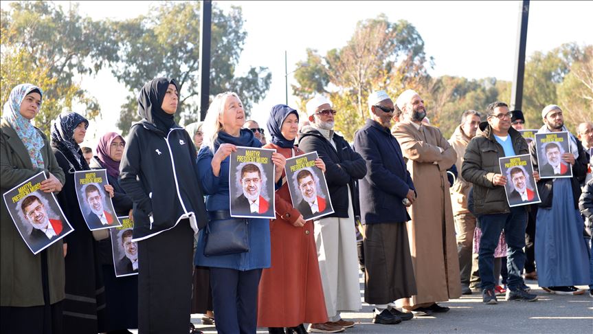 مظاهرة في أستراليا احتجاجا على ظروف وفاة مرسي