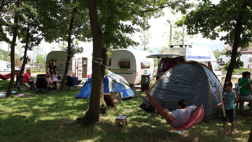 'Ormanya' yabancı kampçıların gözde mekanı oldu