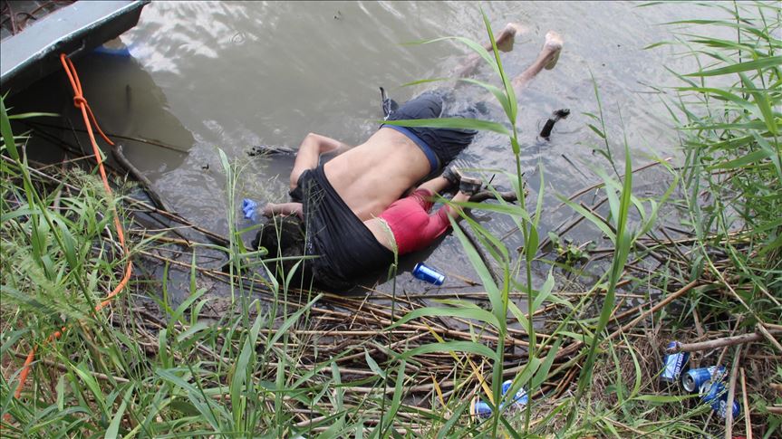 Trump blames Dems for photo of dead migrants on border