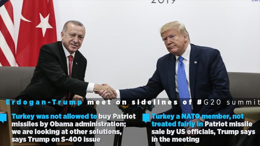 Trump on S-400: NATO member Turkey not treated fairly