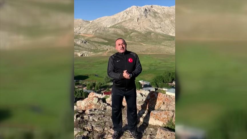 Çavuşoğlu memleketi Söbüçimen Eğrigöl Yaylası'nı videoyla anlattı