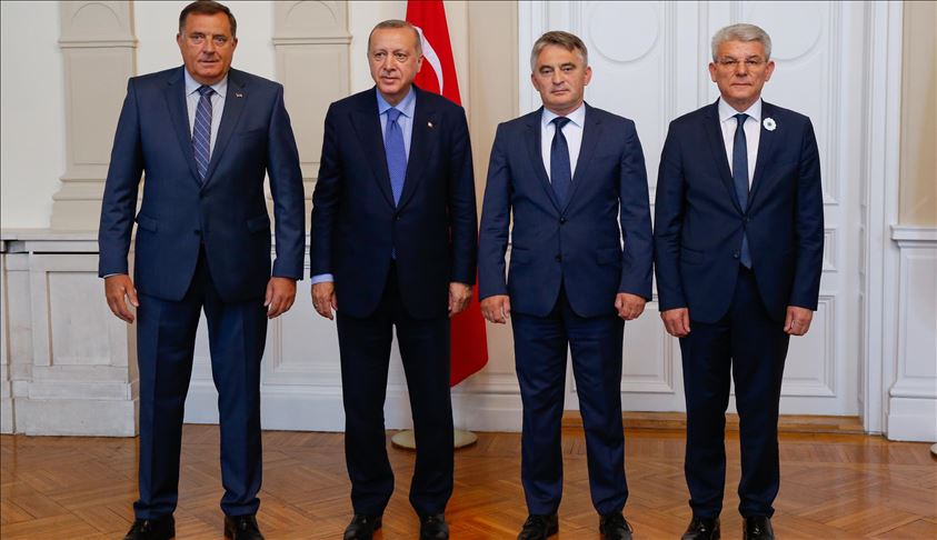 Sarajevo: Erdogan se sastao s članovima Predsjedništva Bosne i Hercegovine