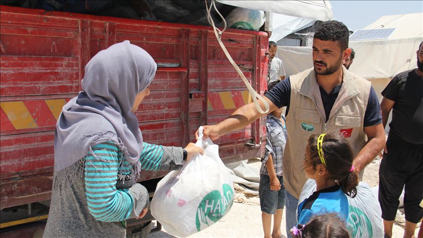 کمک‌های ترکیه به پناهجویان نیازمند سوری در عفرین