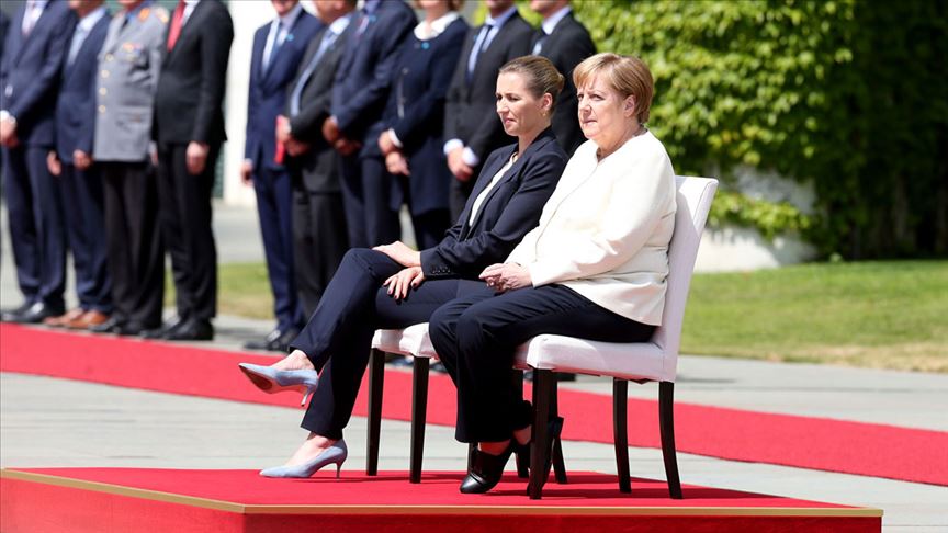 Merkel'in titreme nöbetine özel önlem