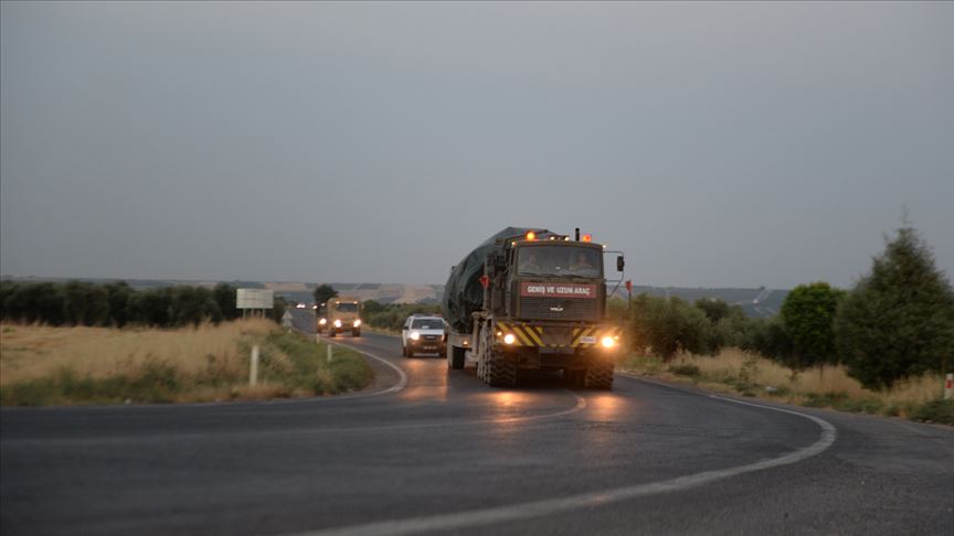 Suriye sınırına mühimmat takviyesi