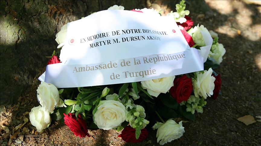 Turkey commemorates diplomat gunned down in Brussels