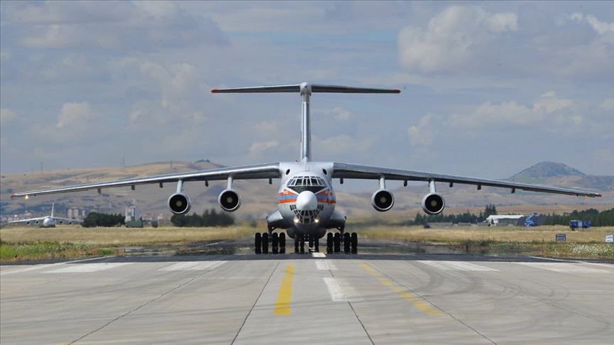 S-400 sevkiyatı kapsamında 7. uçak Mürted'e indi