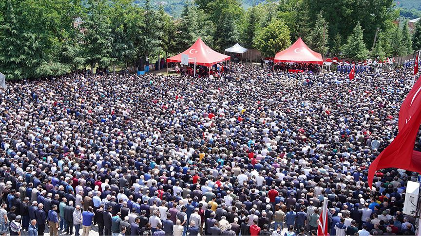Şehitlerimizi uğurladık