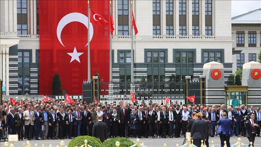 مراسم گرامی‌داشت 15 جولای در مجتمع ریاست جمهوری ترکیه