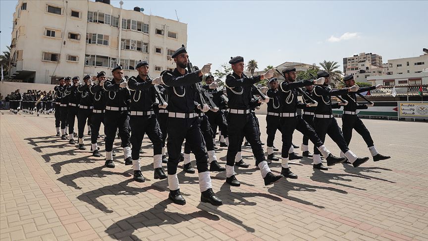 Gazze'de eğitimini tamamlayan subaylar için mezuniyet töreni