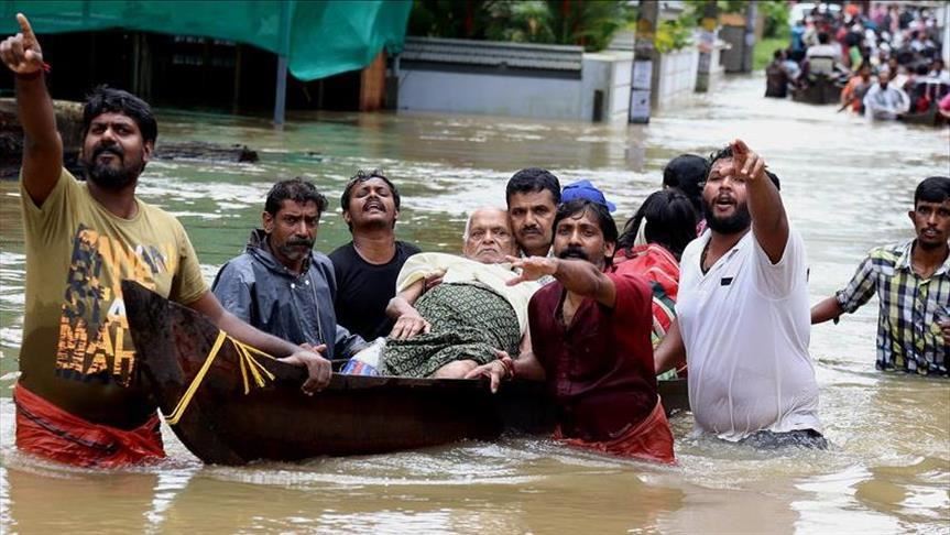 مصرع 45 جراء فيضانات في الهند