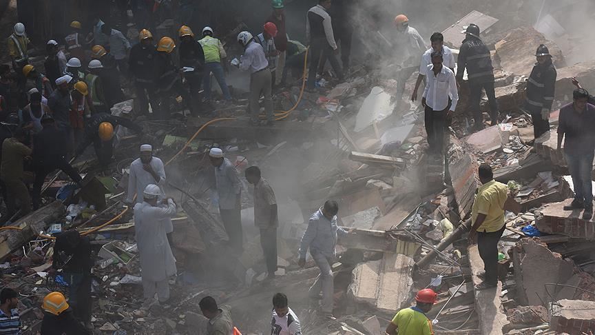 ریزش ساختمانی در هند جان 14 نفر را گرفت
