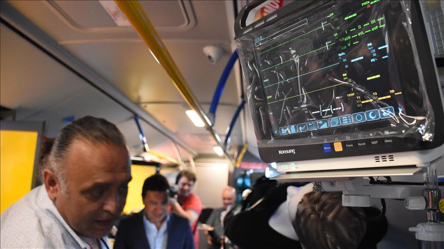 8-bed mobile ambulance bus produced in Turkey