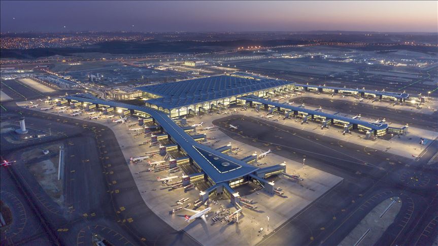 تصویربرداری هوایی از فرودگاه «استانبول» ترکیه