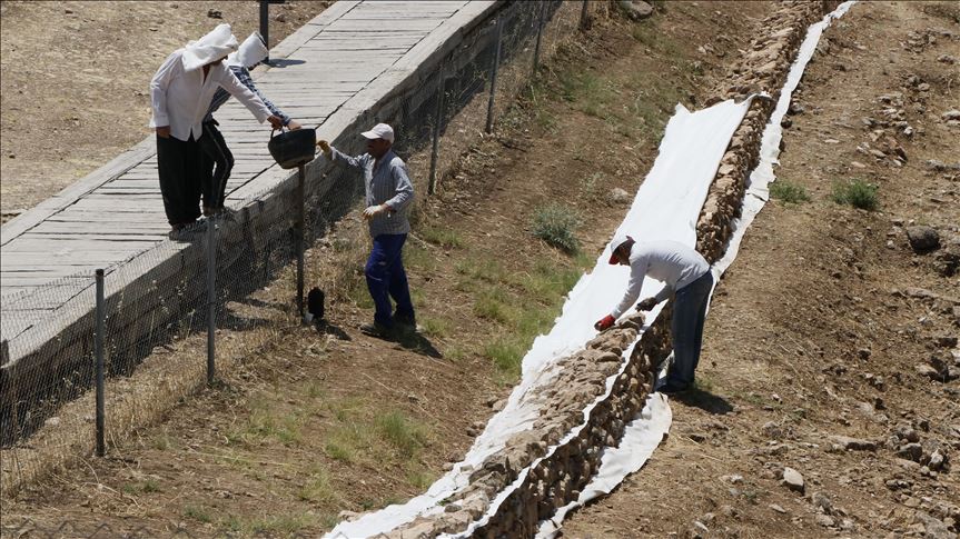 Göbeklitepe'ye yağmur suyu koruması