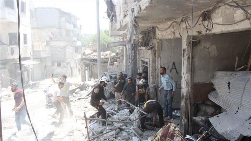 إدلب.. مقتل 6 مدنيين في قصف جوي للنظام السوري وروسيا